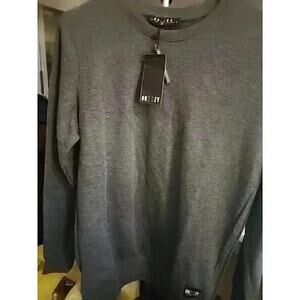 Breezy Crewneck Pullover Darkest Gray Sz M New NWT CR2 Excellent